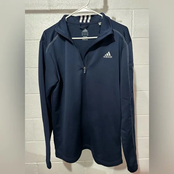 Adidas 1/4 Zip Long Sleeve, Medium - Picture 2 of 7